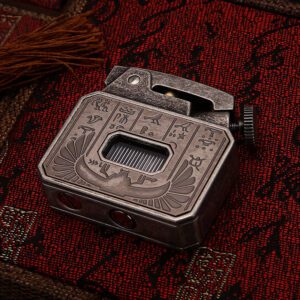 The Scarab Flame™ - Engraved Metal Kerosene Lighter