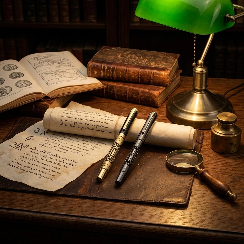 The Obsidian Scribe fountain pen